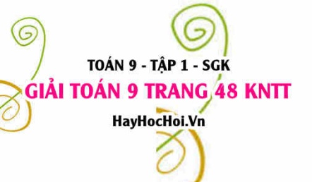 Giải Toán 9 trang 48 tập 1 Kết nối tri thức